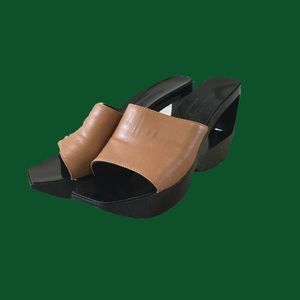 Leather heels